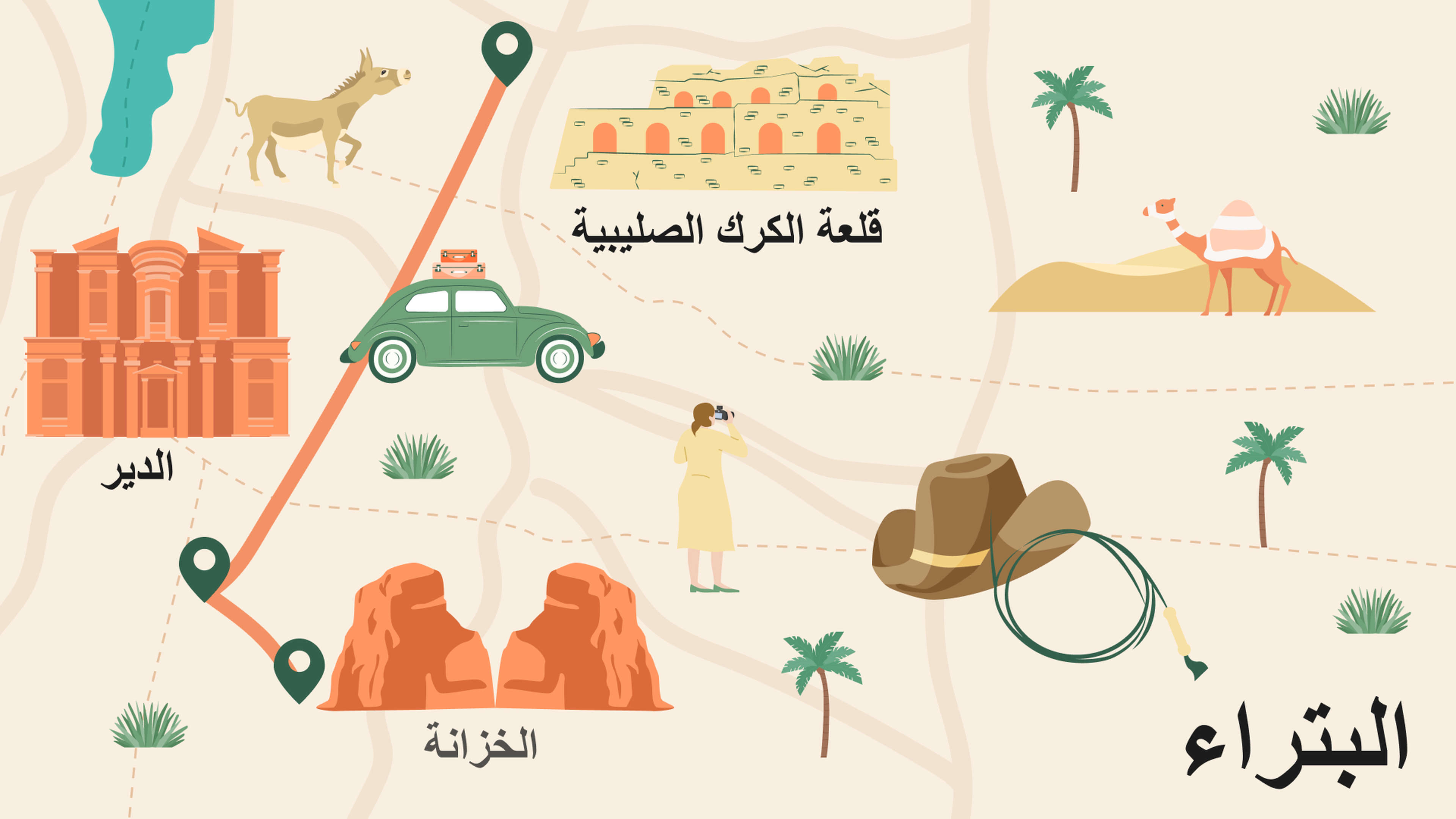  البتراء، إحدى مواقع التراث العالمي لليونسكو في الأردن