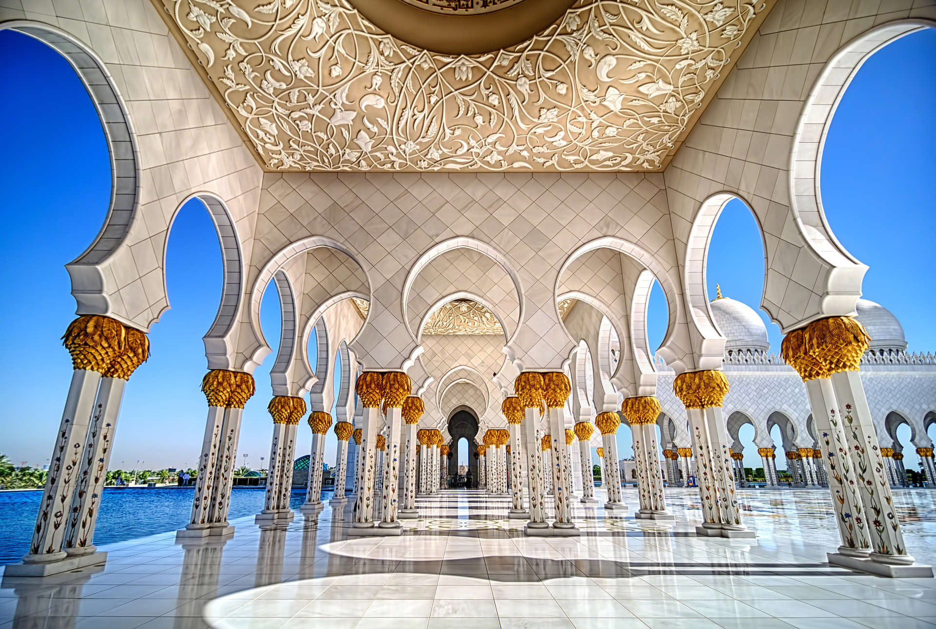 La bellissima moschea Sheikh Zayed