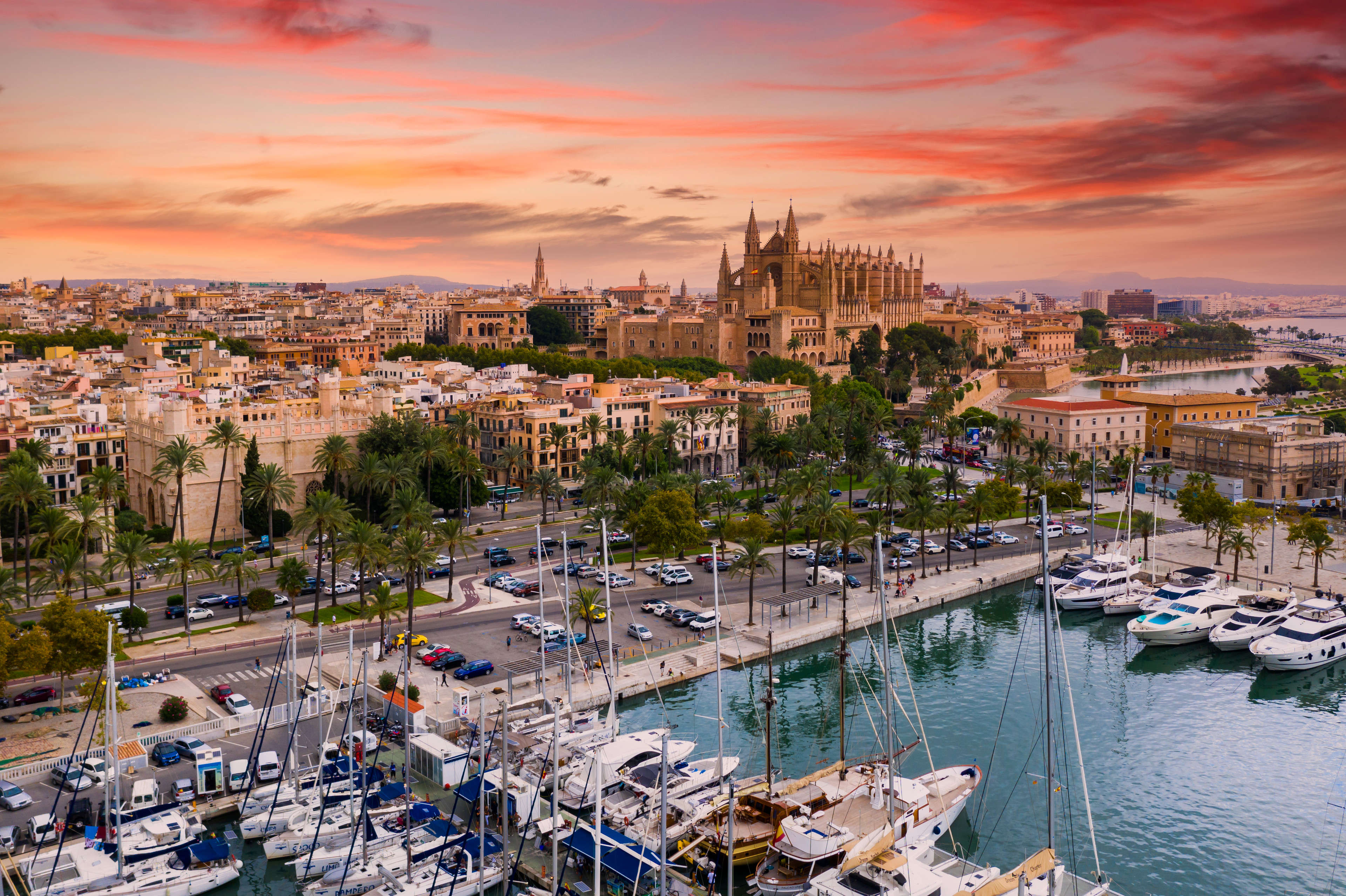 Vista aérea de Palma de Mallorca