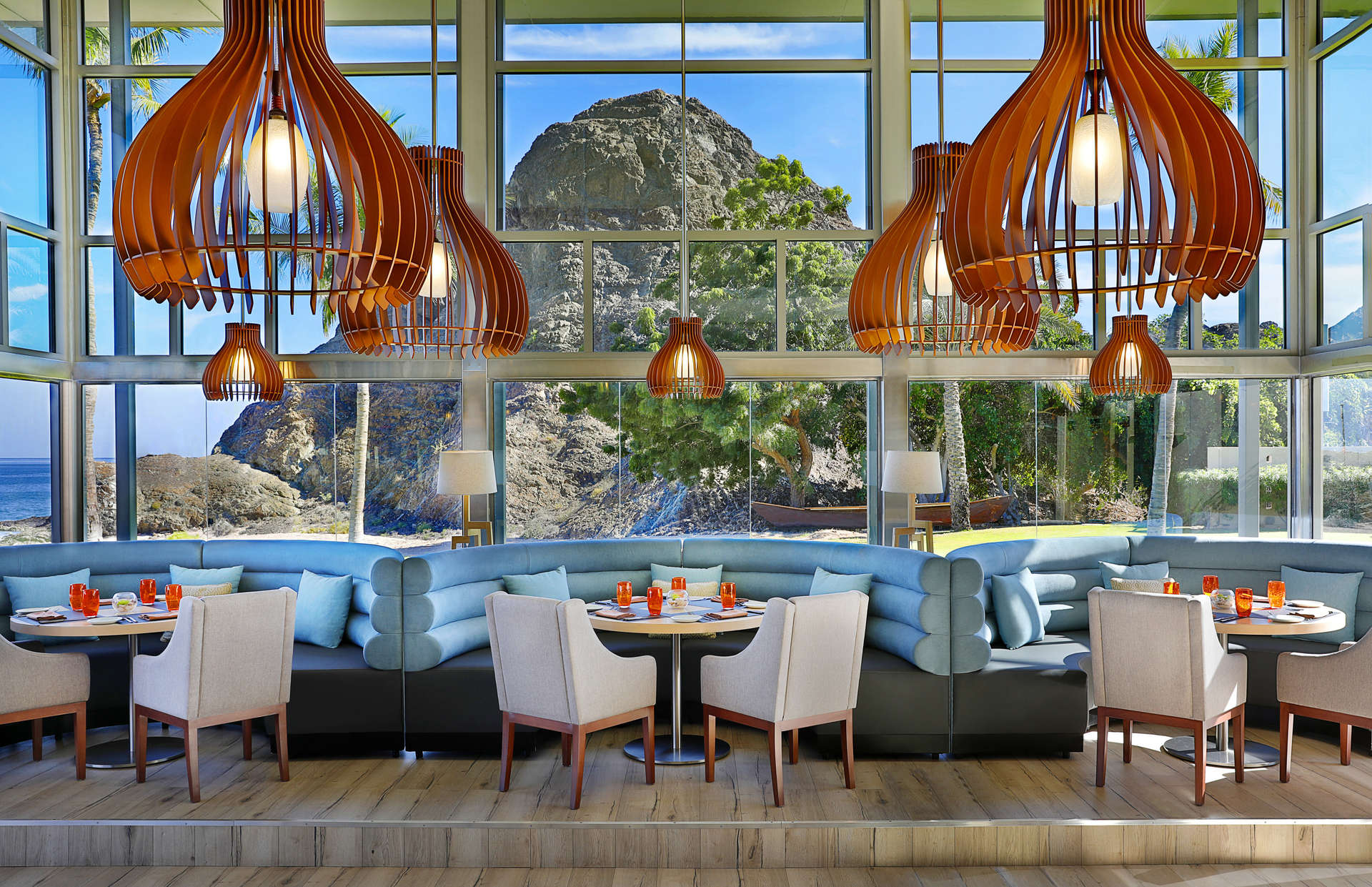 Al Bustan Palace, a Ritz-Carlton Hotel Beach Pavilion Bar & Grill - Dining Room.jpeg