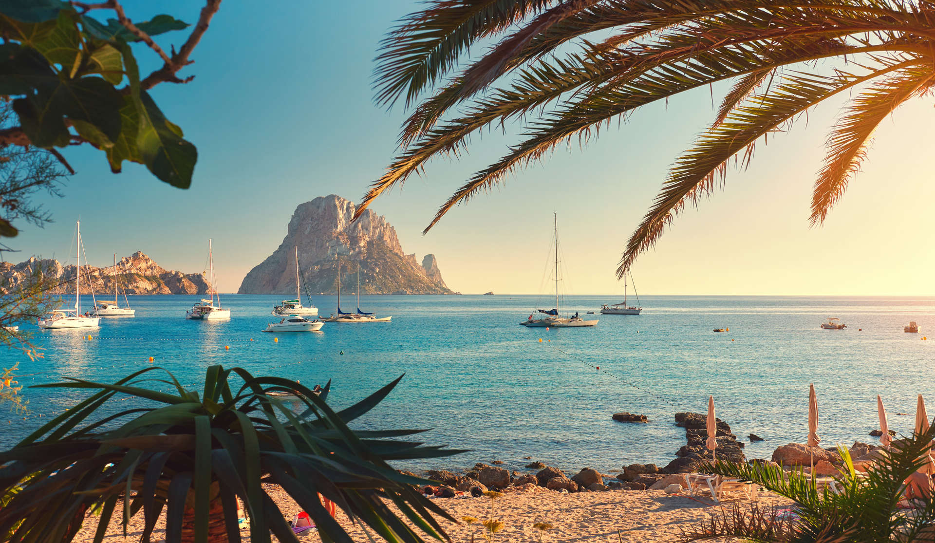 Ein Strand auf Ibiza