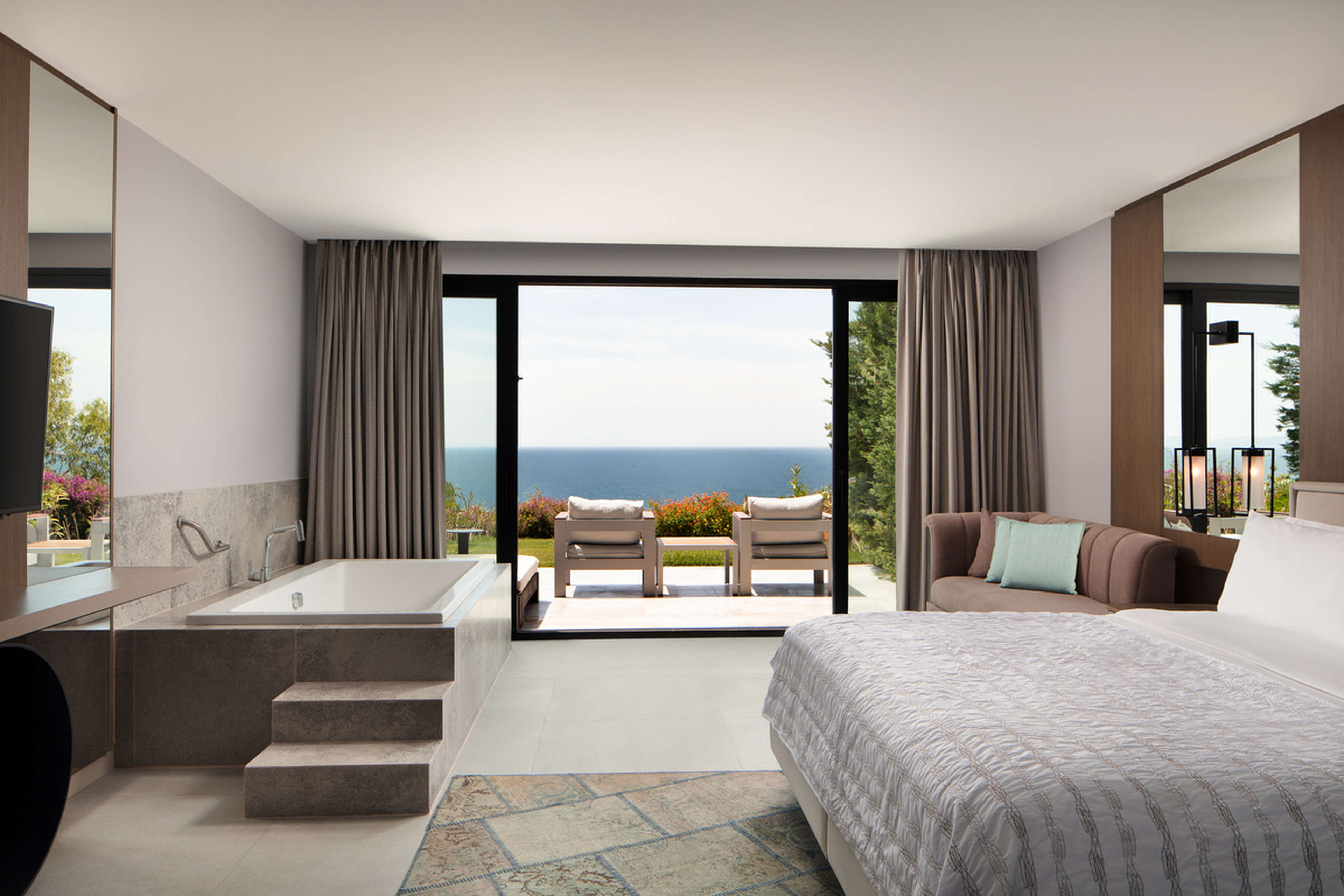 An open air suite at Le Méridien Bodrum Beach Resort