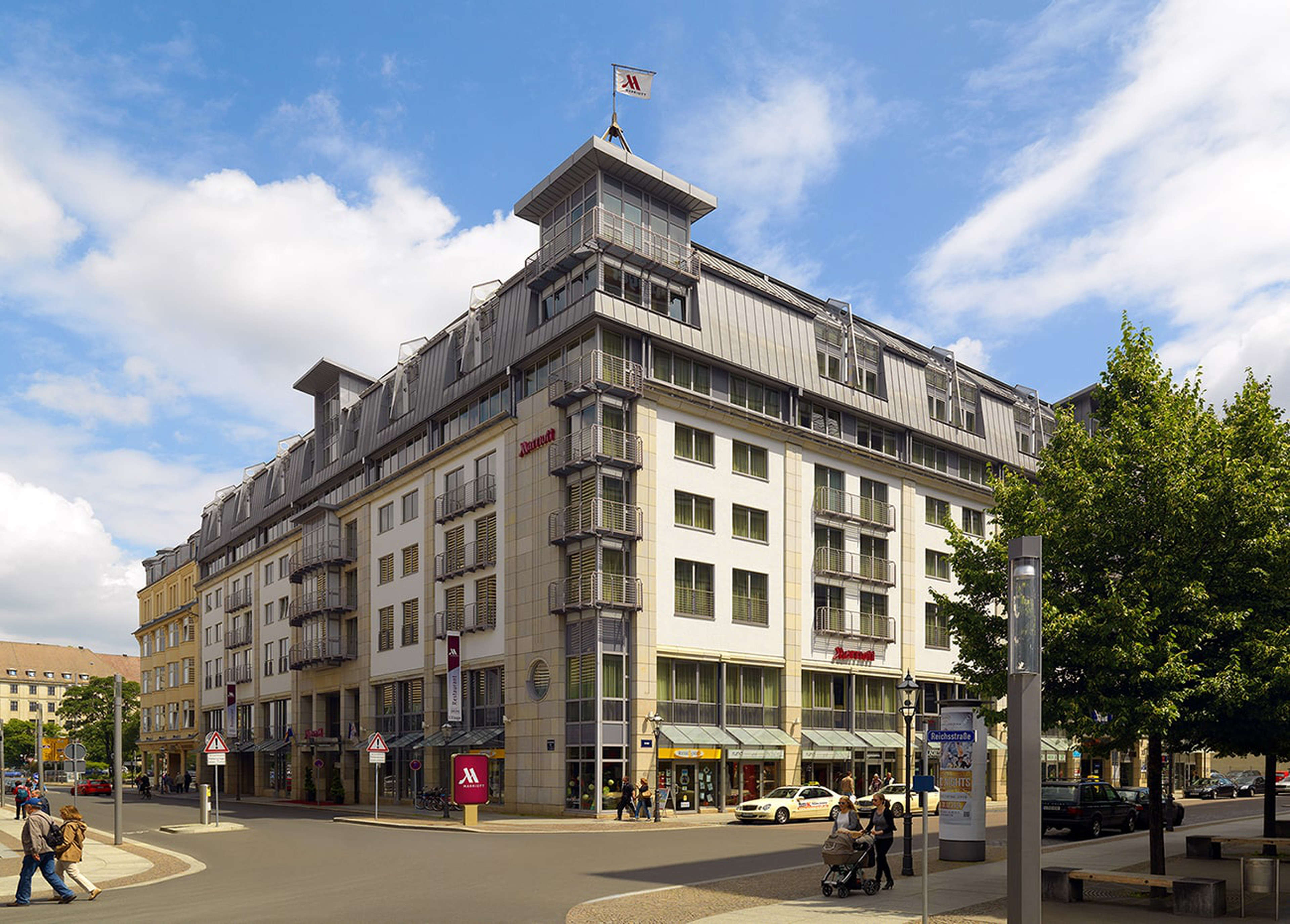 Außenansicht des Hotel Marriott Leipzig