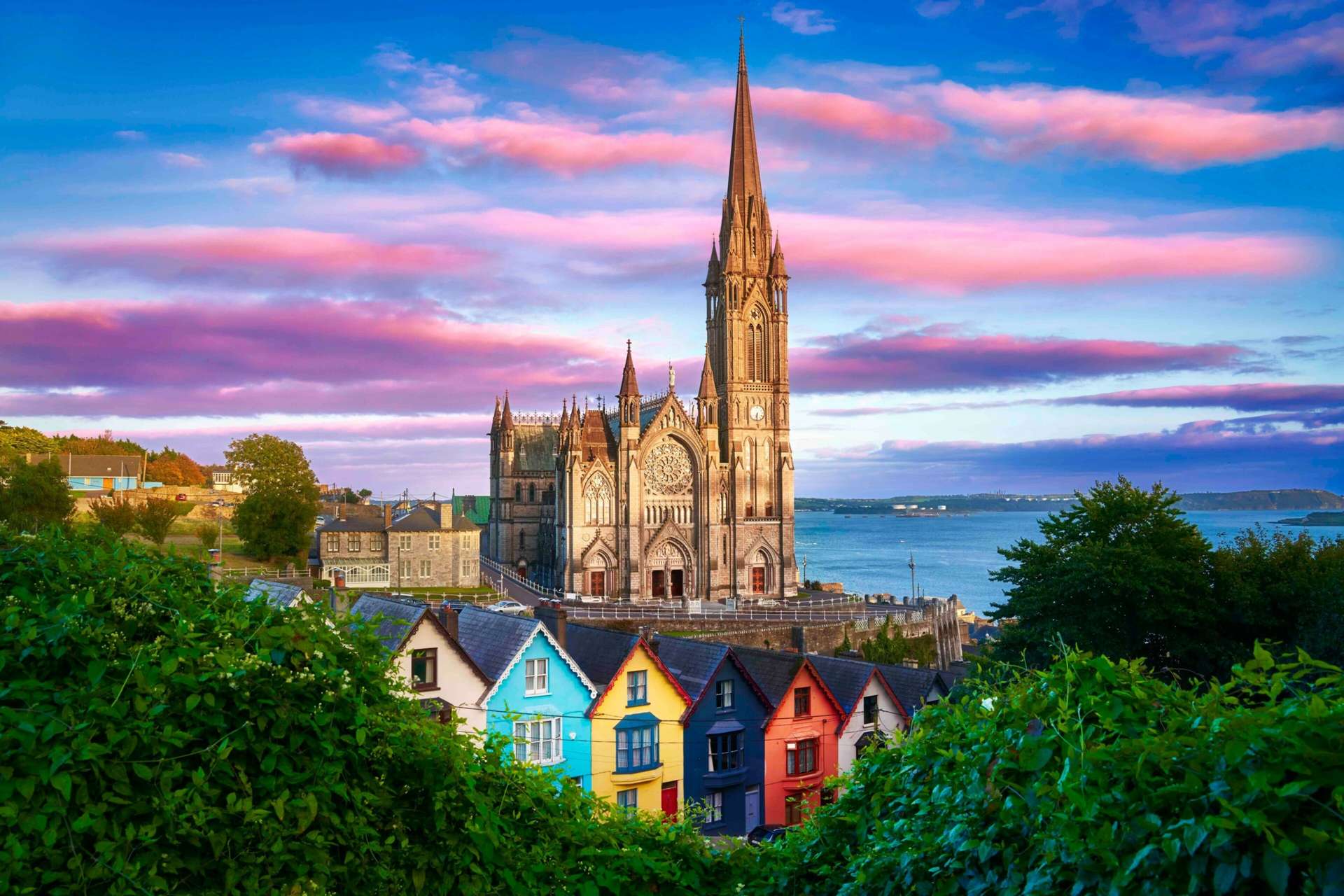 St. Colman's Cathedral at Sunset Horizontal