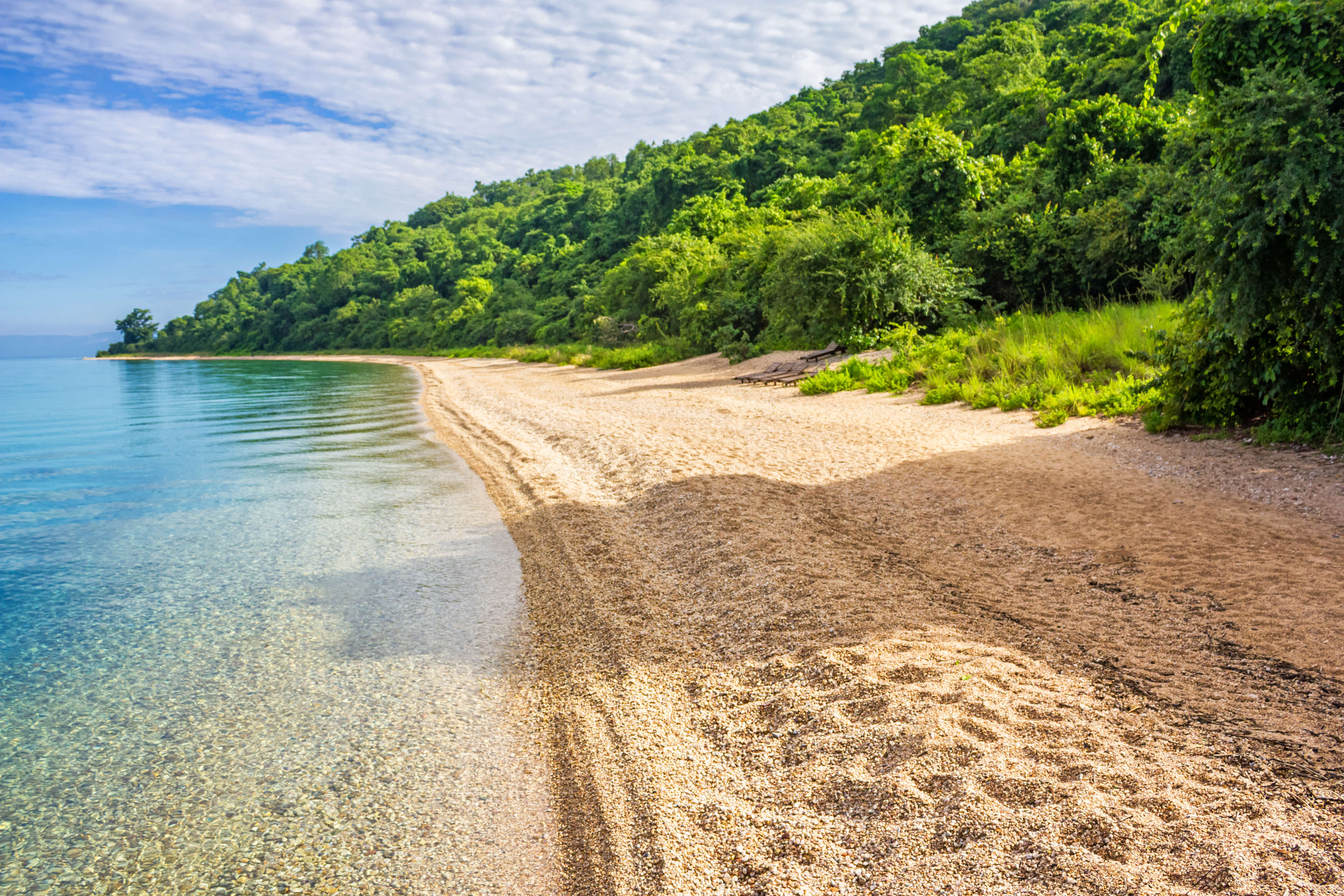 Beach in Gombe Stream National Park Tanzania