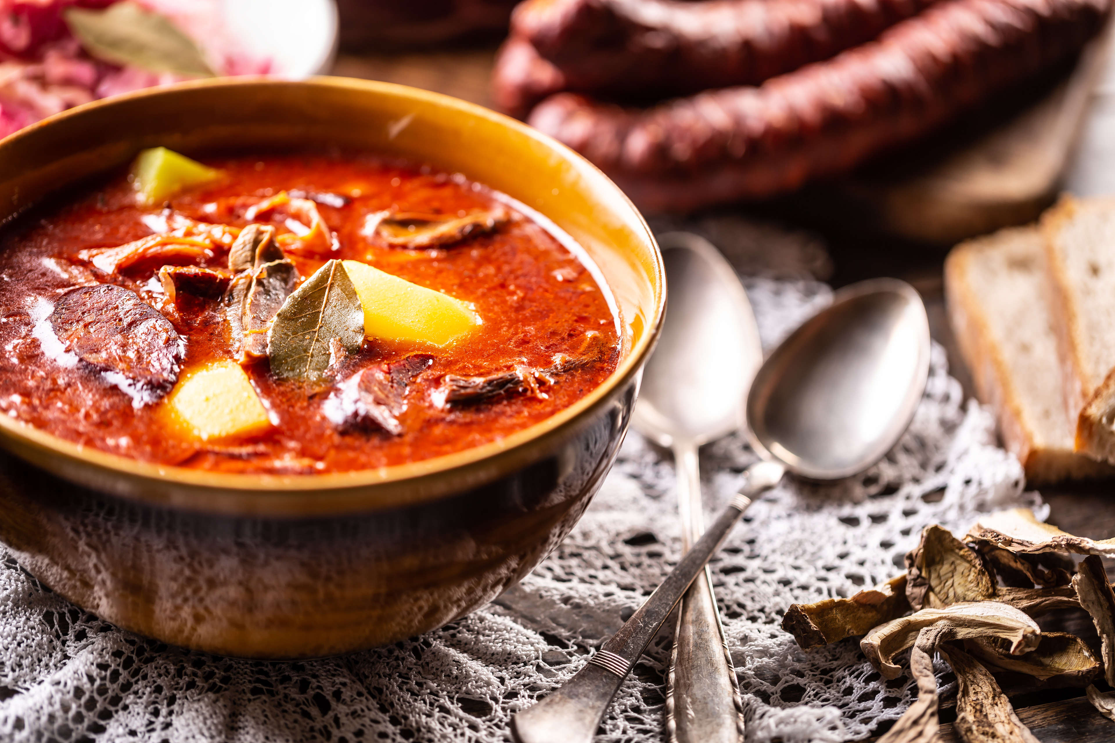 Cabbage soup - Kapustnica, a traditional Slovak, Czech and Polish festive dish