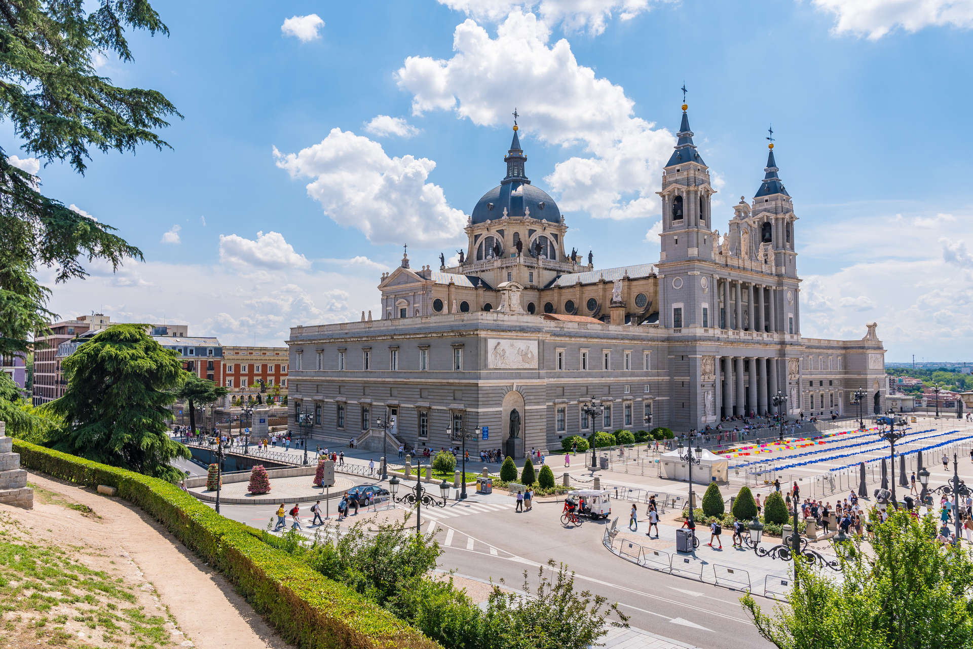 Cathedral of Santa Maria la Real de la Almudena in Madrid capital of Spain