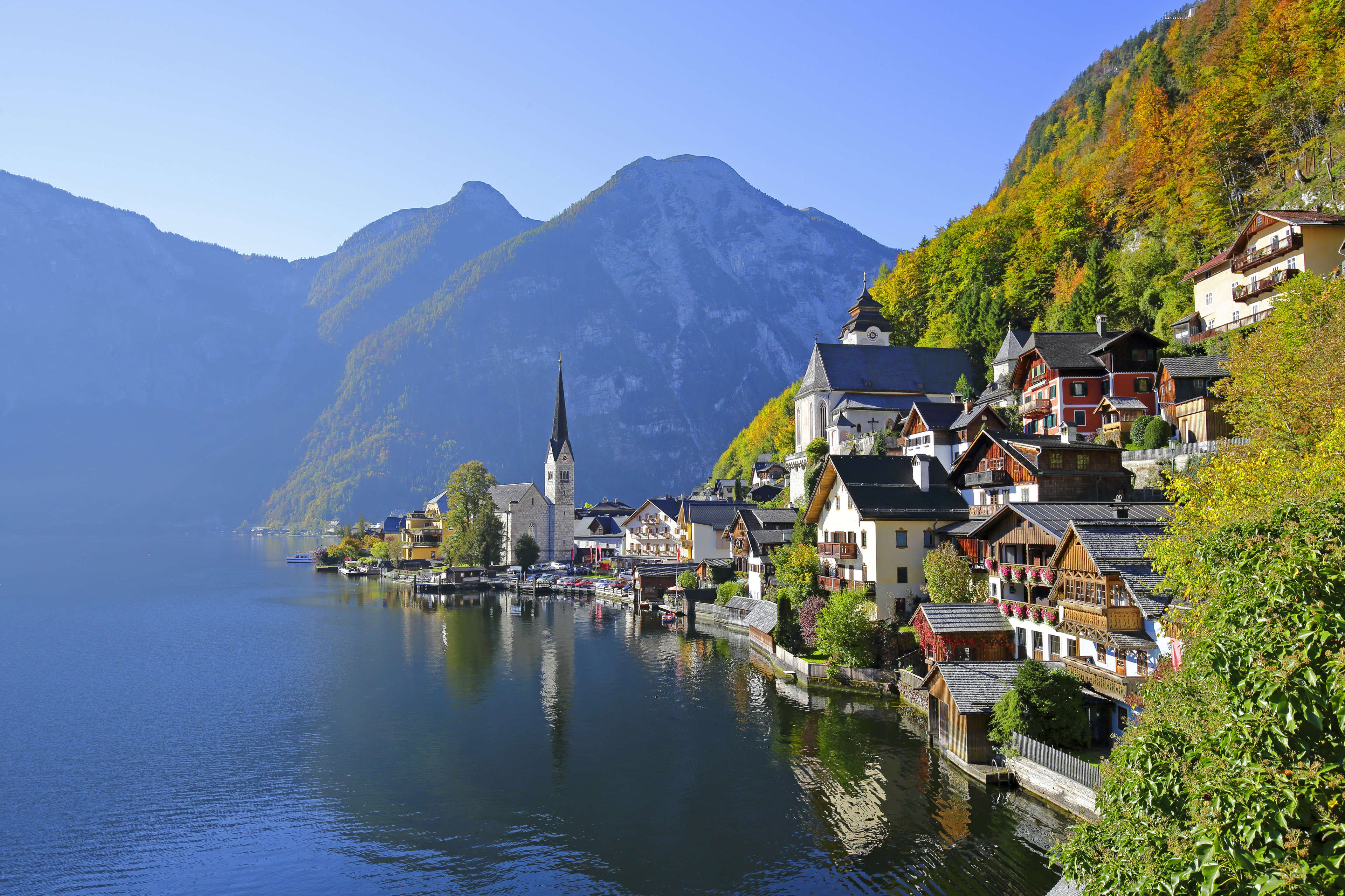 Village du lac du Salzkammergut