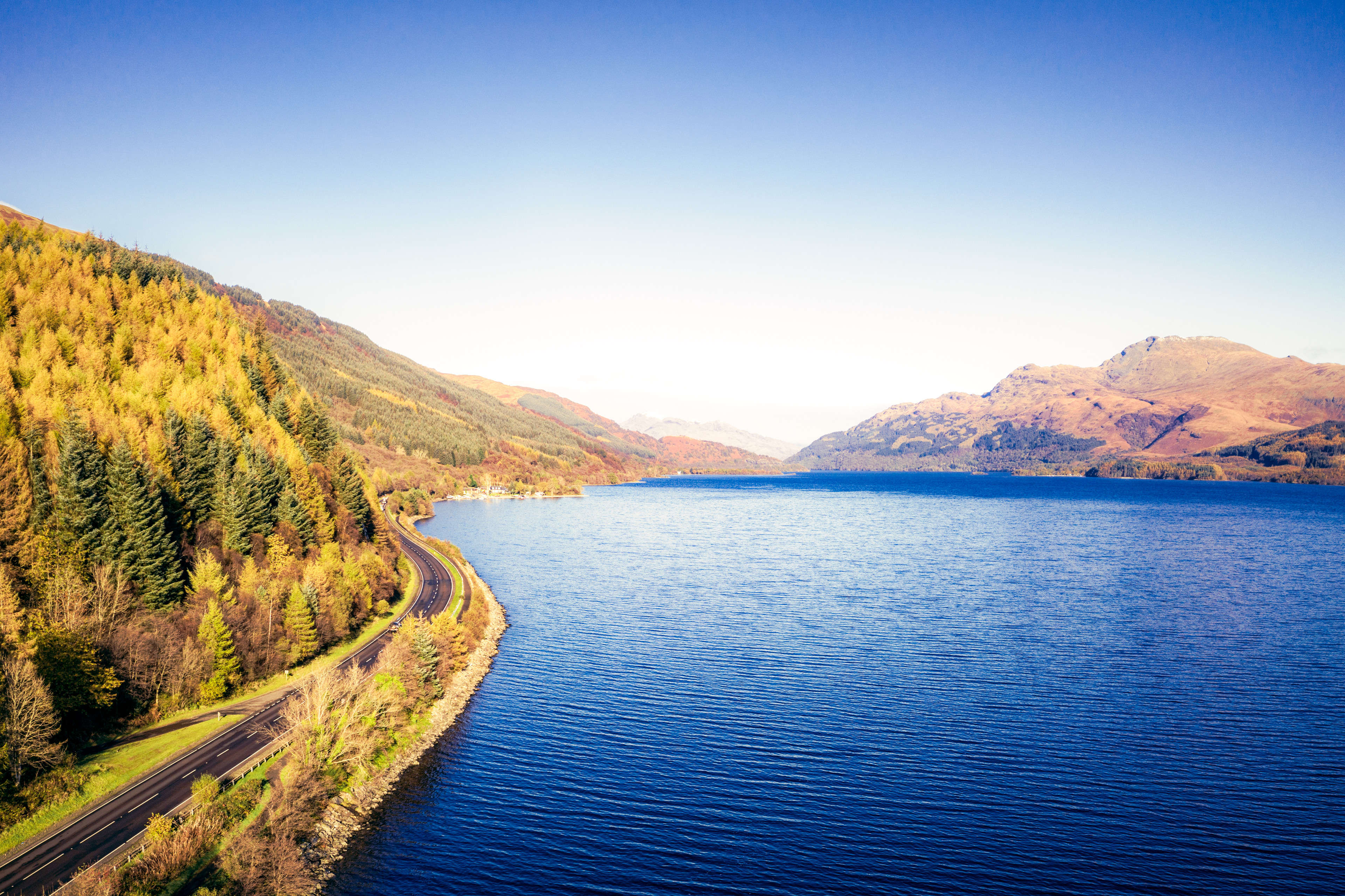 Touring the stunning shoreline of Loch Lomond