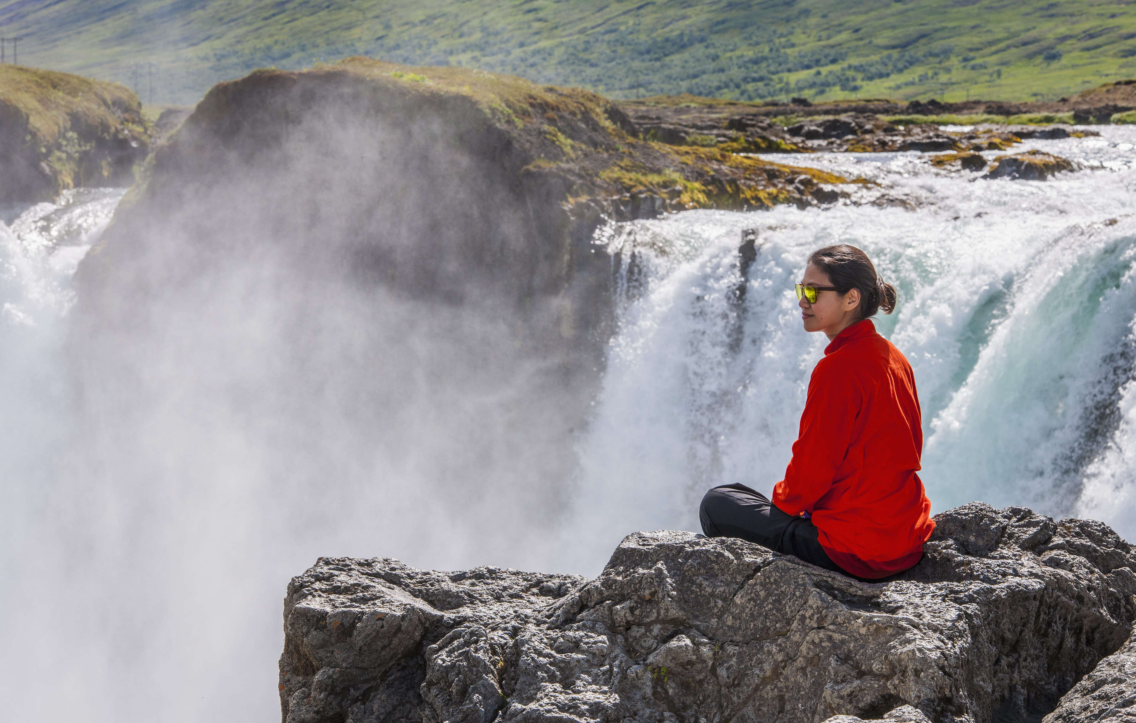 Mujer en Islandia