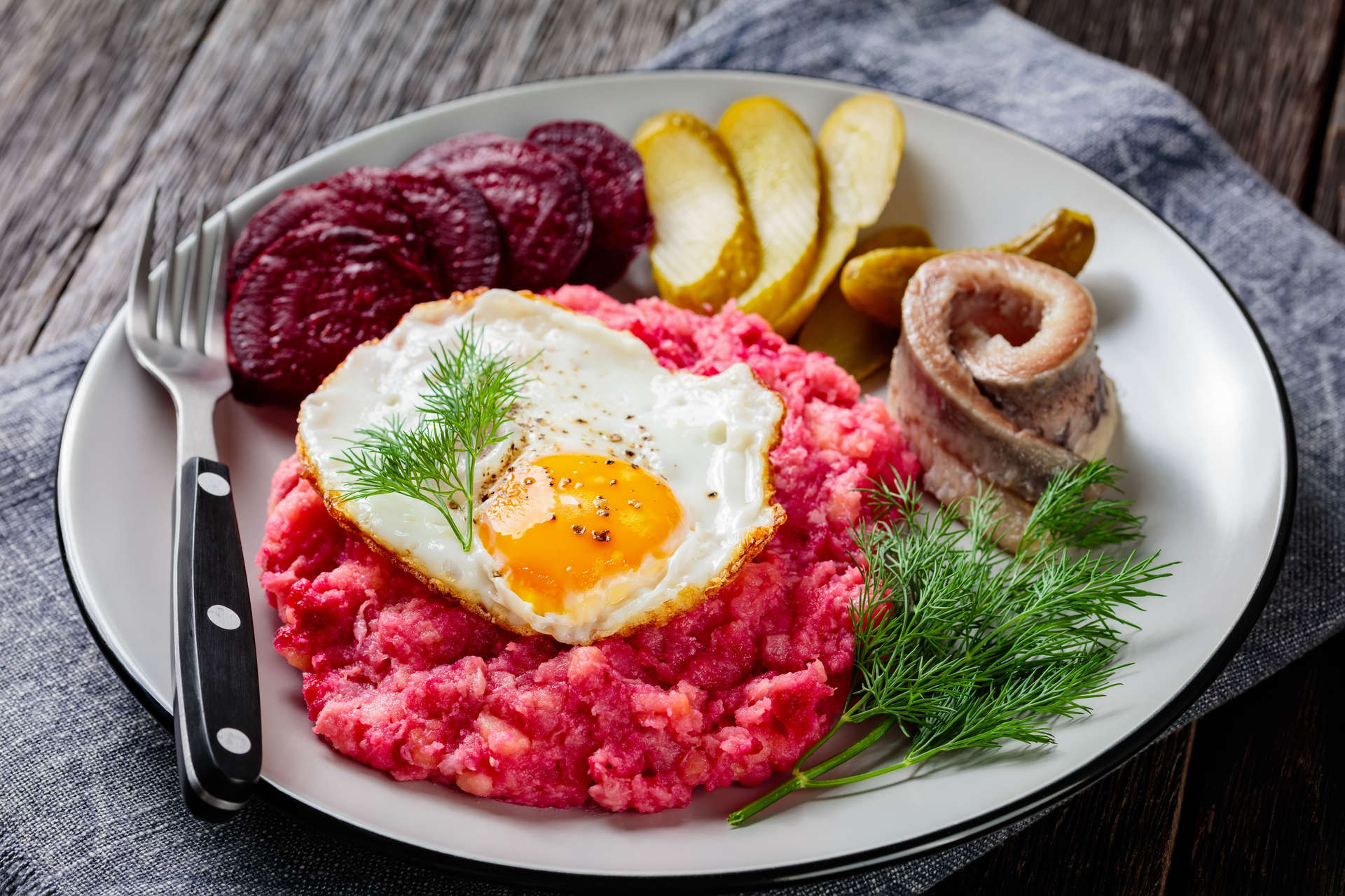 Labskaus, traditional dish from Hamburg