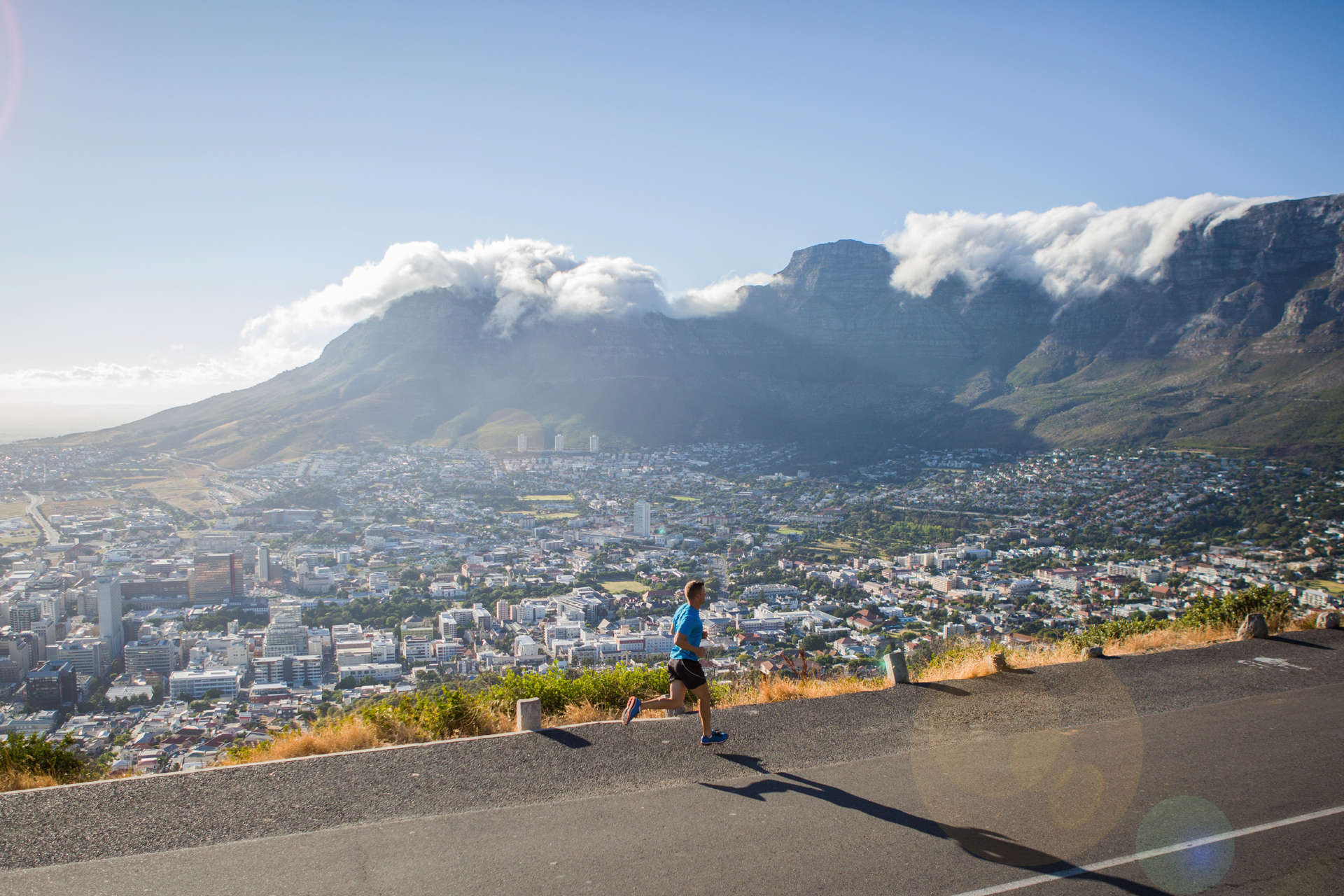 Les magnifiques vues ne vous accompagneront pas tout au long des 42 kilomètres (26,2 miles) du marathon du Cap.