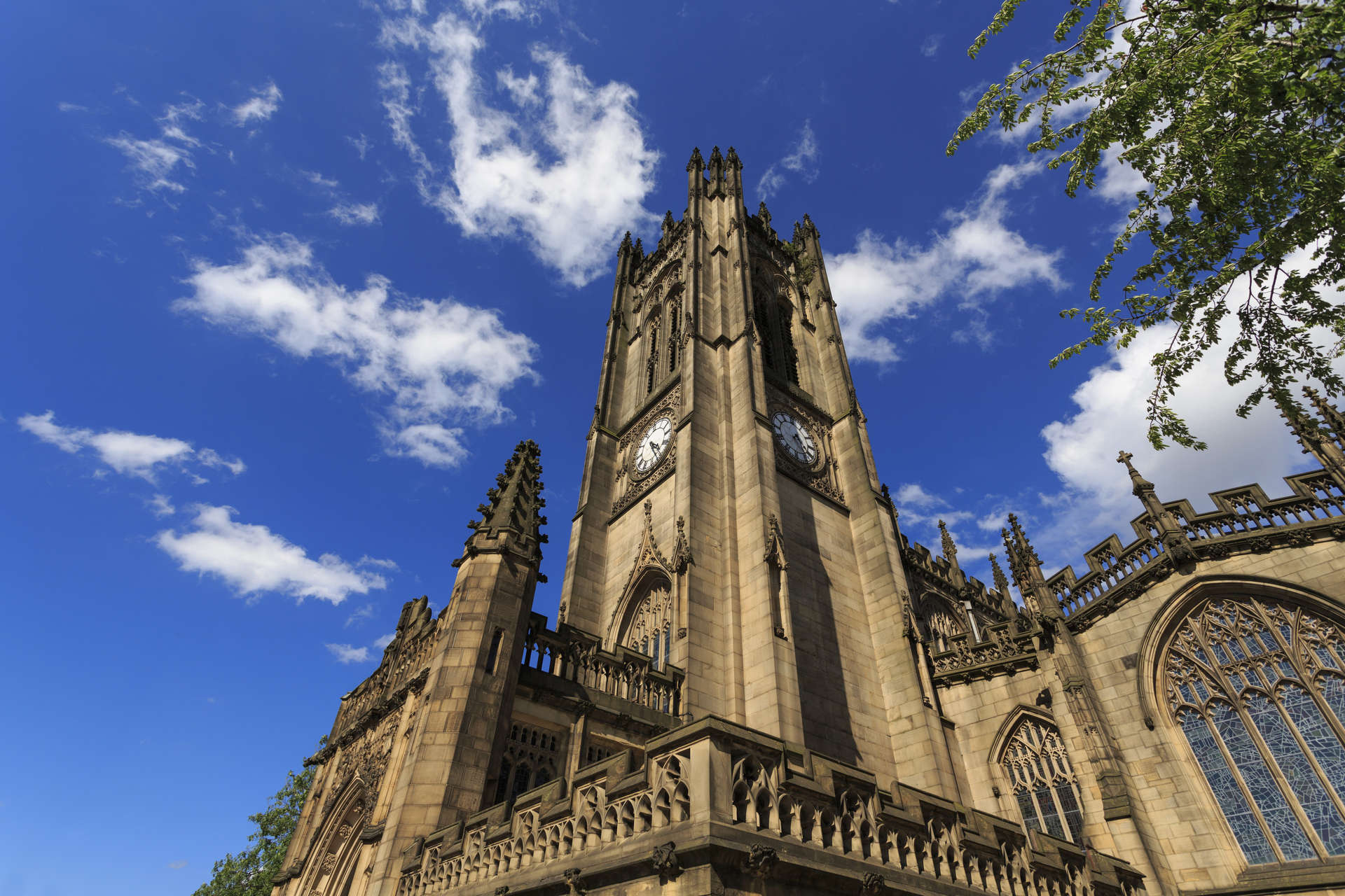 Manchester Cathedral or the Cathedral and Collegiate Church of St Mary, St Denys and St George located on Victoria Street