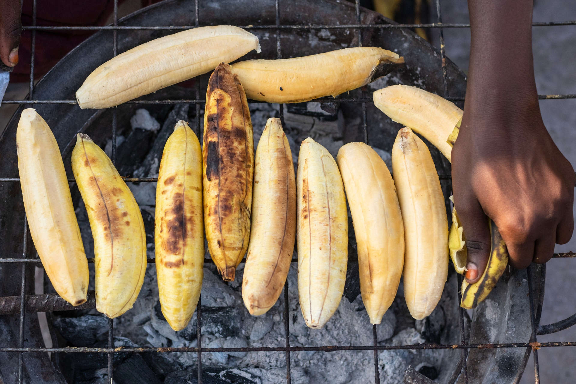 Matoke the traditional steamed banana staple food