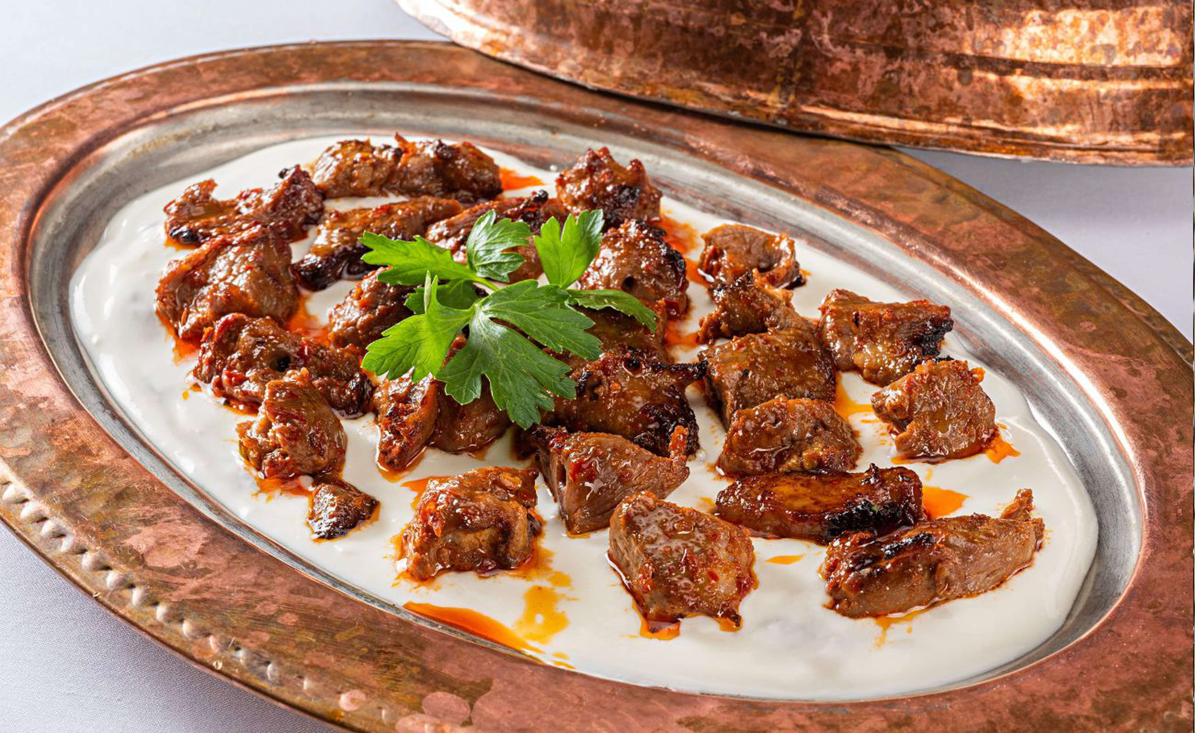 Middle Eastern lamb skewers 