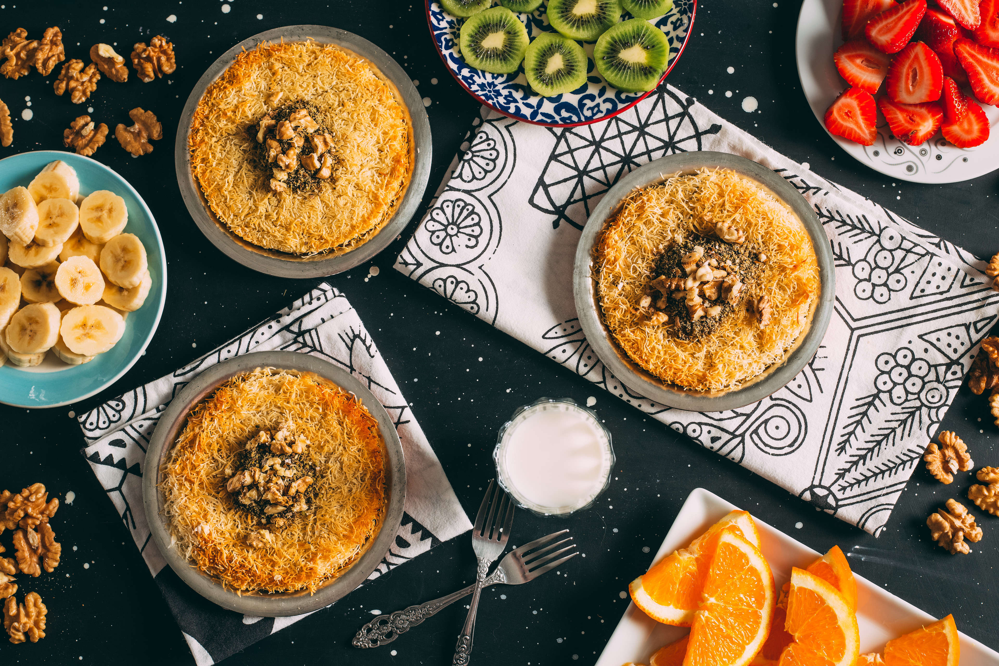 Middle Eastern treat kunafah