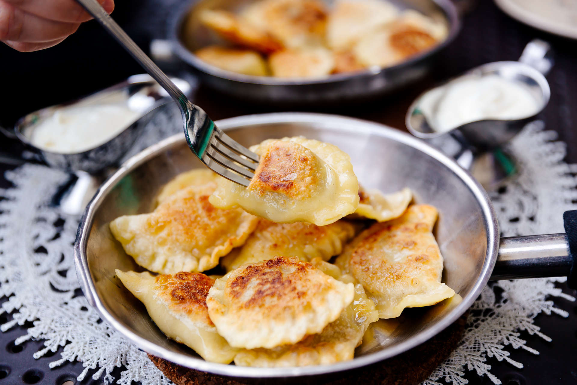 Pierogi are succulent pockets of dough stuffed with a variety of fillings