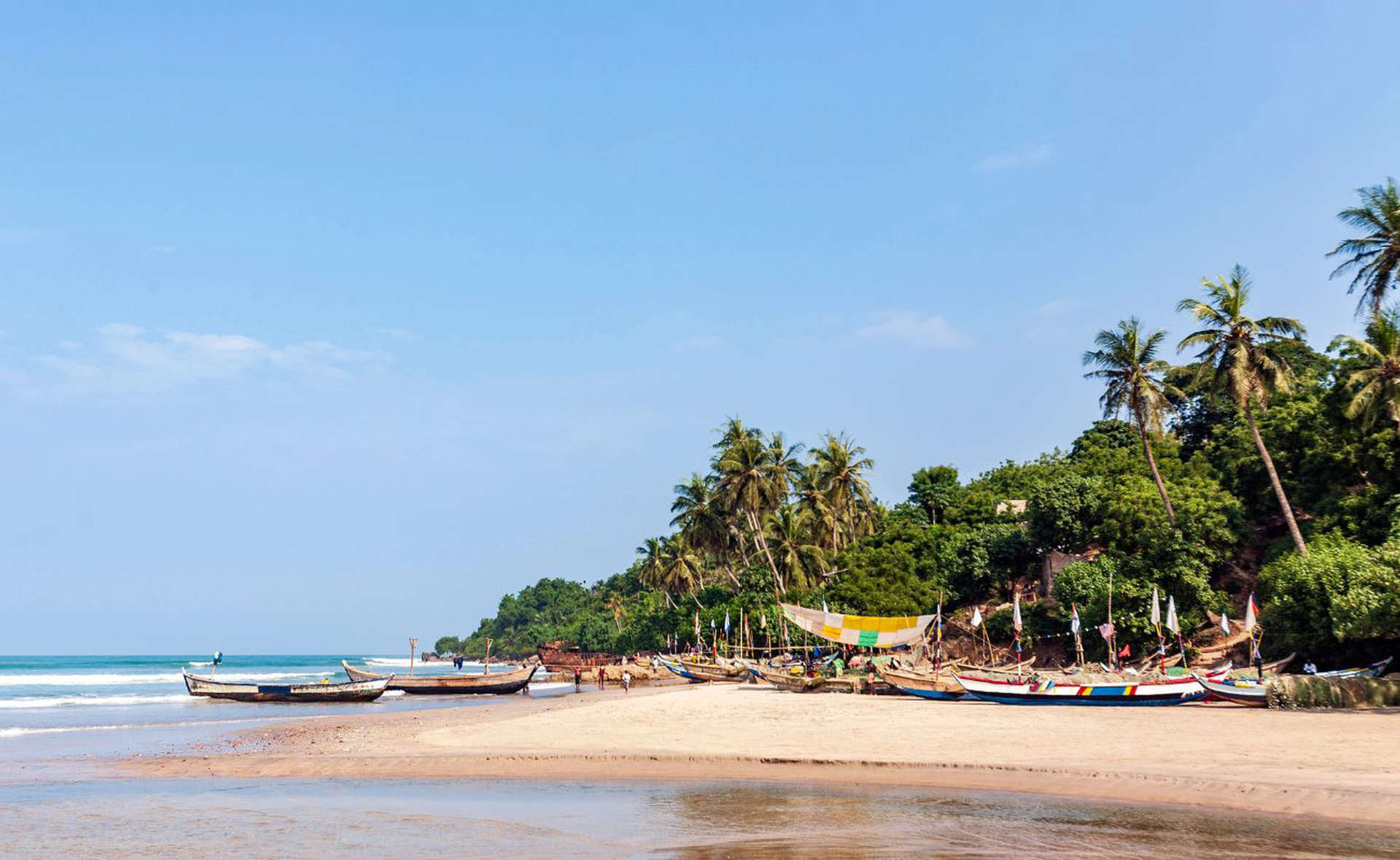 Rilassatevi sulle spiagge del Ghana