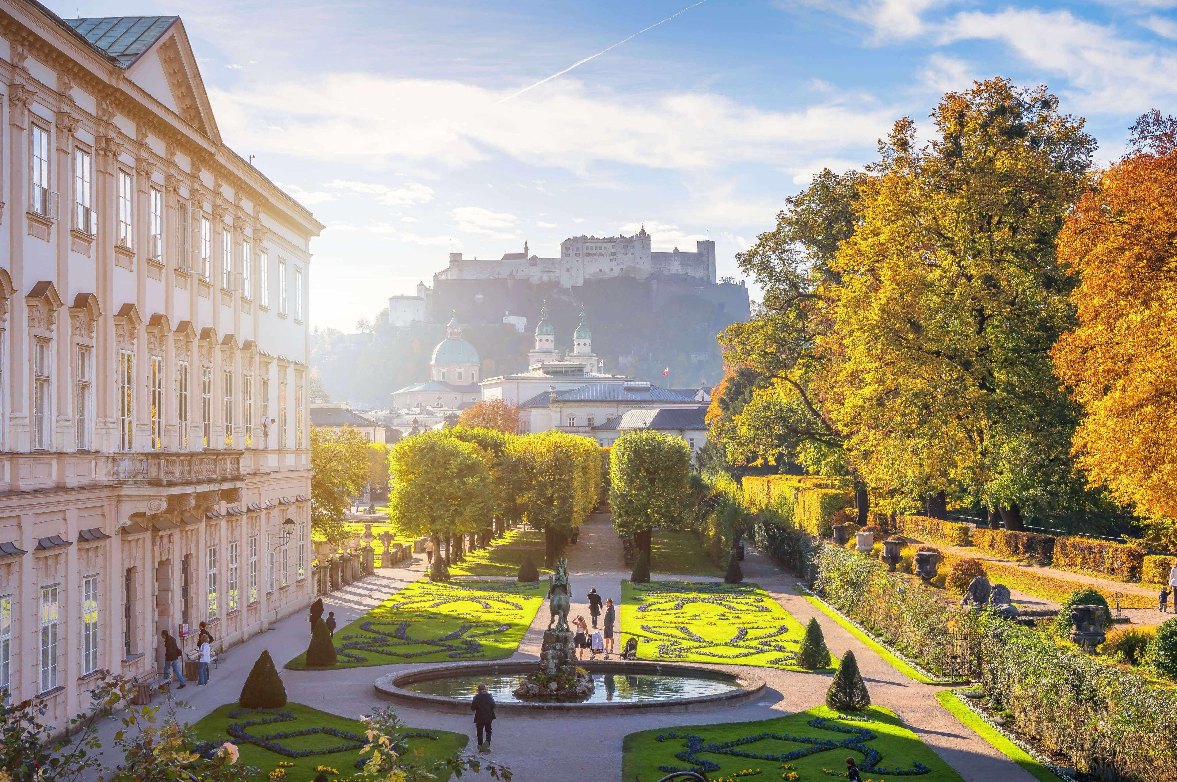 salzburg mirabelle gardens next to Sheraton Grand Salzburg
