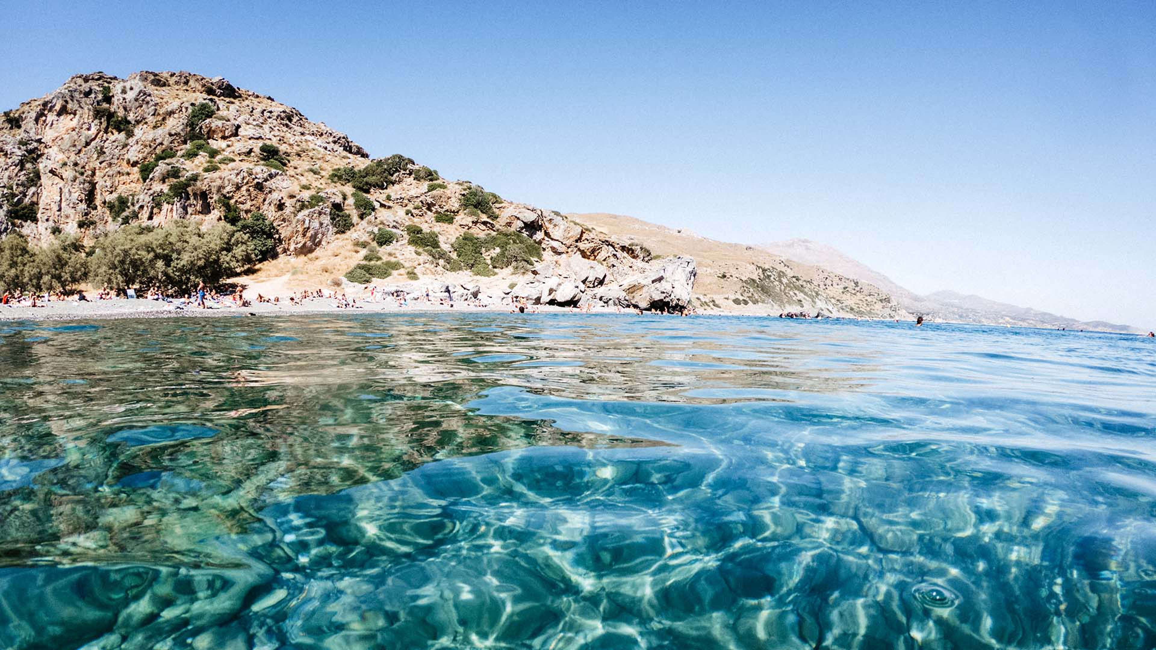 Take a dip in the waters of Corfu’s Preveli Beach