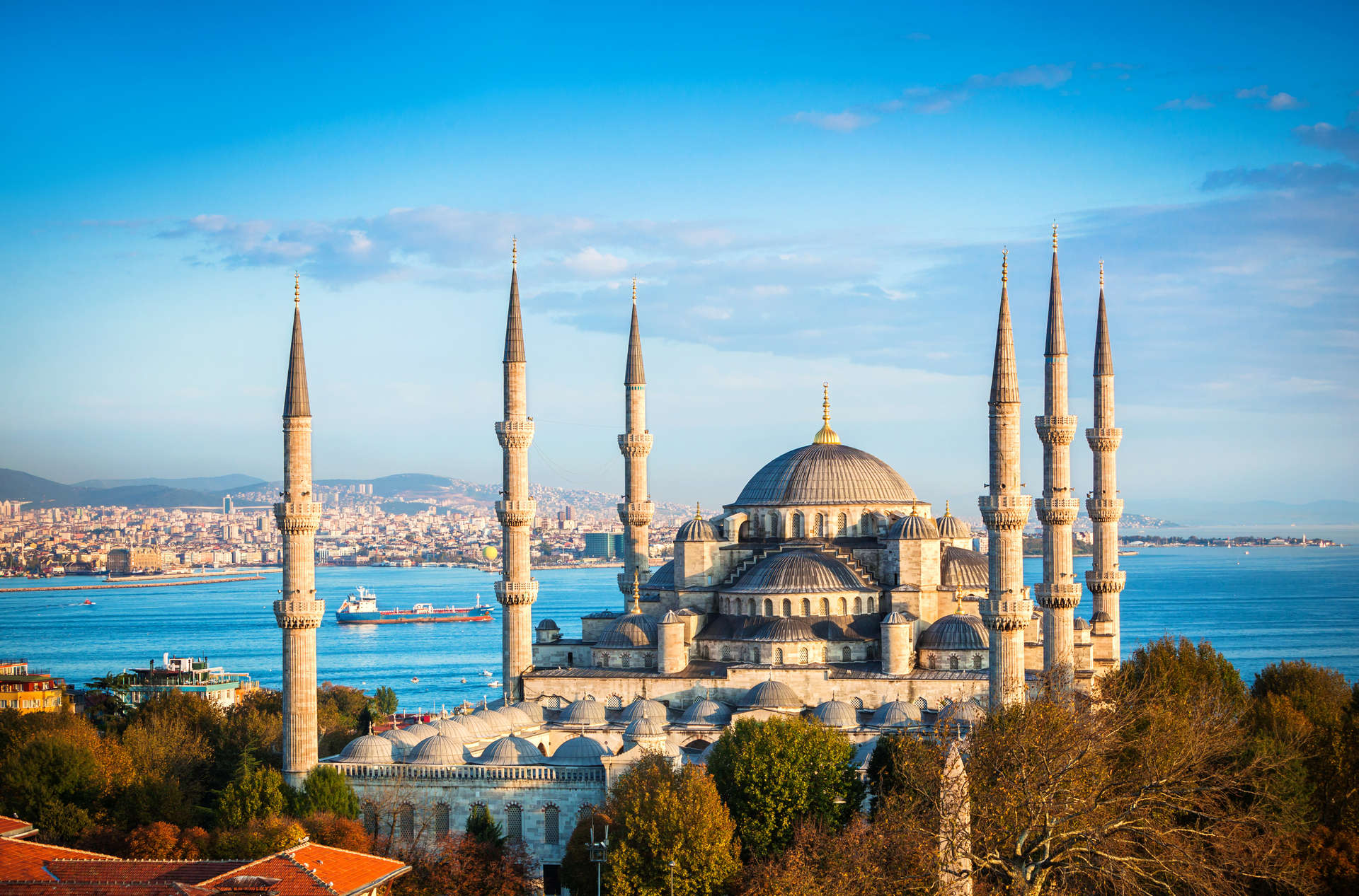 The Blue Mosque is located in Istanbul, Turkey
