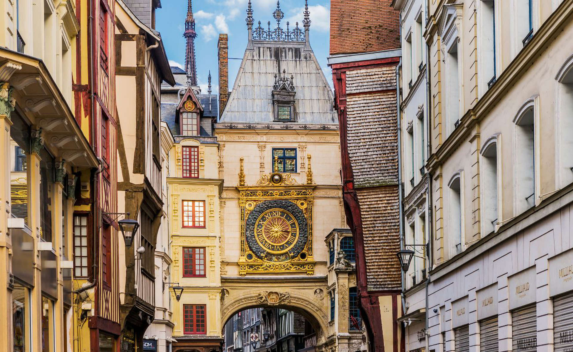 Il Gros Horloge, Rouen, Francia