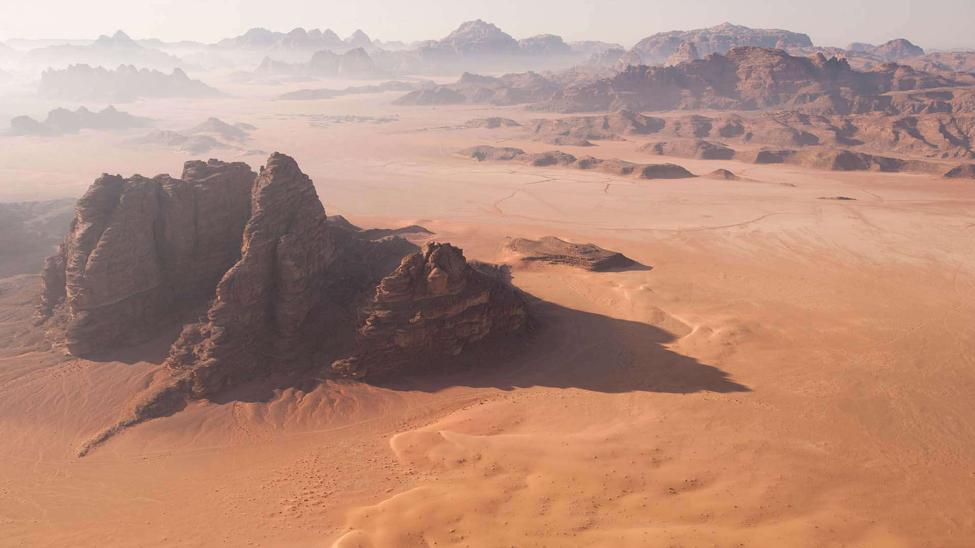 Trekking through the desert in Jordan's Wadi Rum