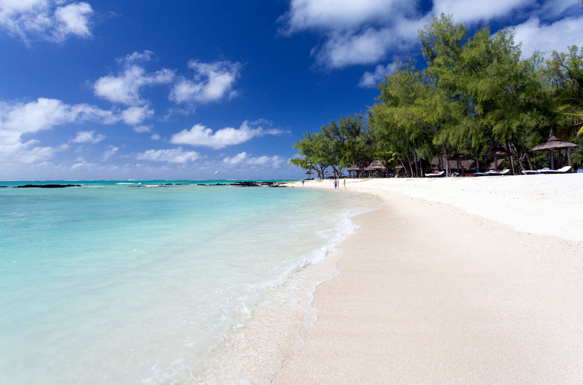 Una splendida spiaggia sull'isola di Mauritius