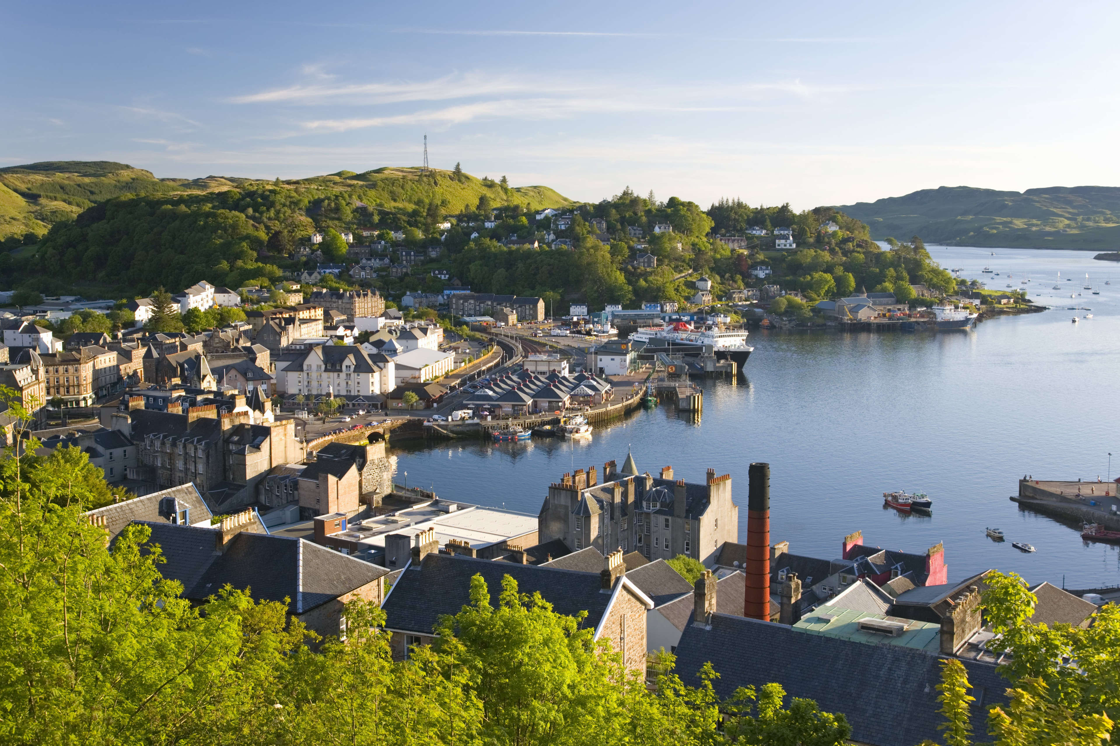 View over the harbour from McCaig