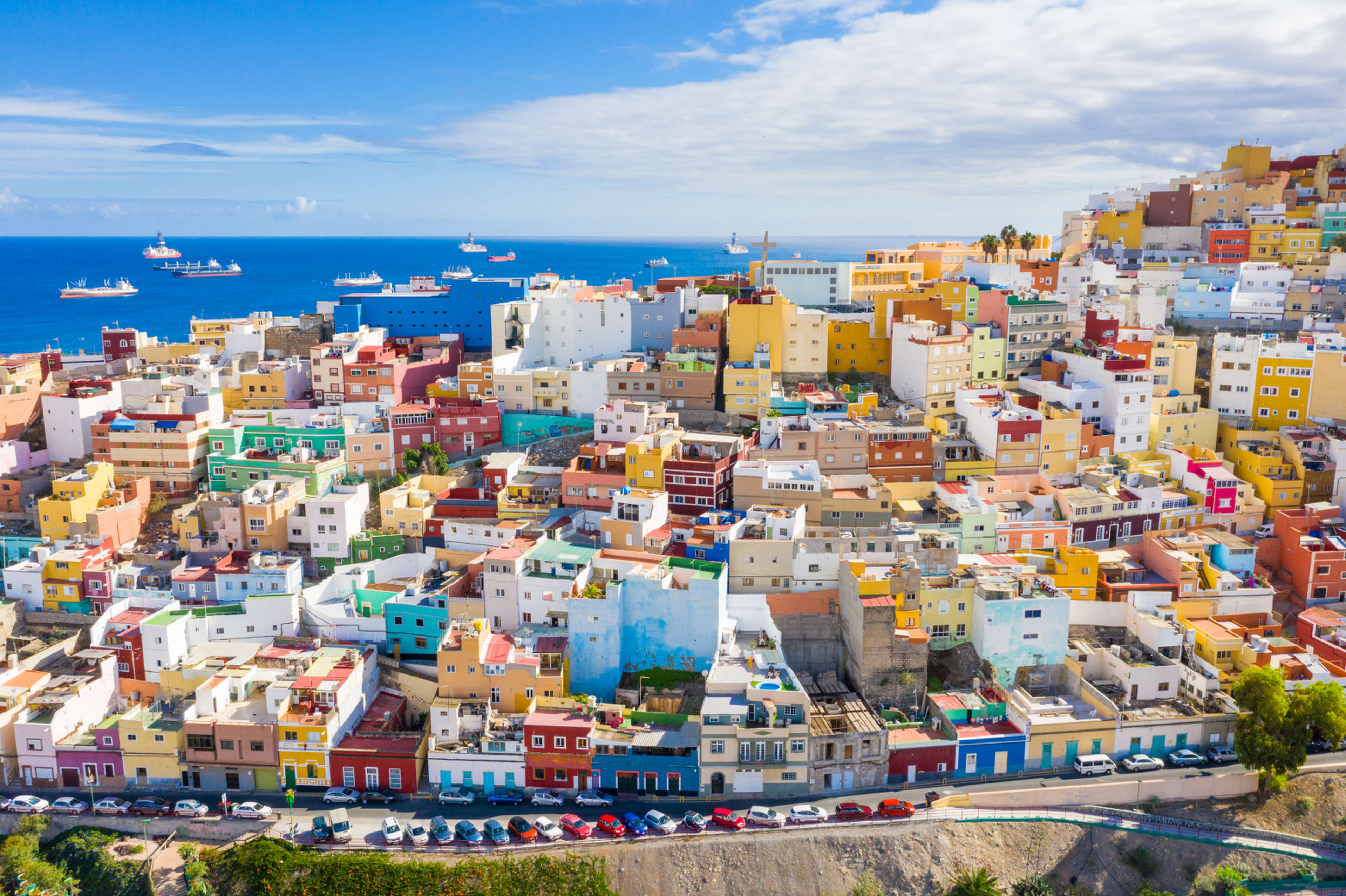 Vue aérienne de Las Palmas