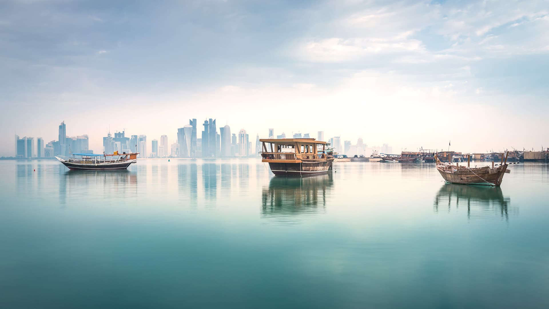 waterfront views at the pearl qatar
