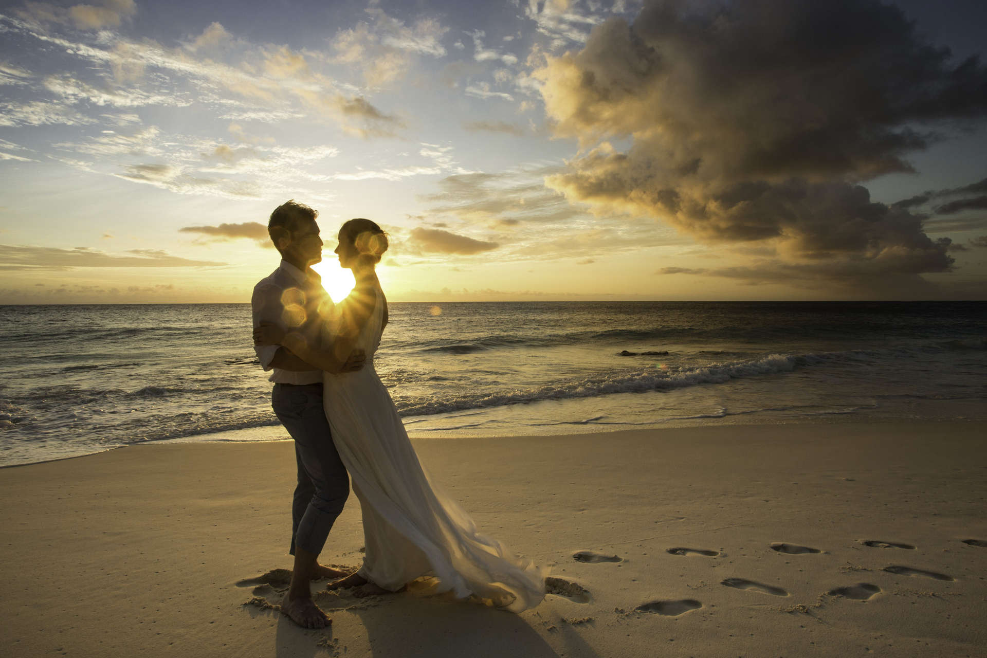 Mariage aux Seychelles.