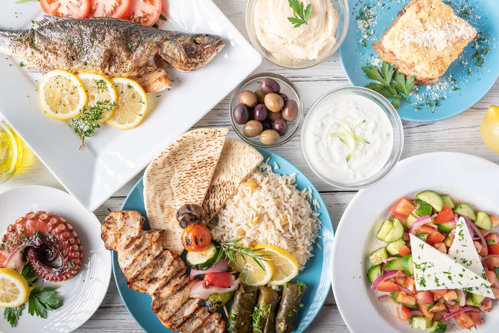 classic Greek dishes and local specialties