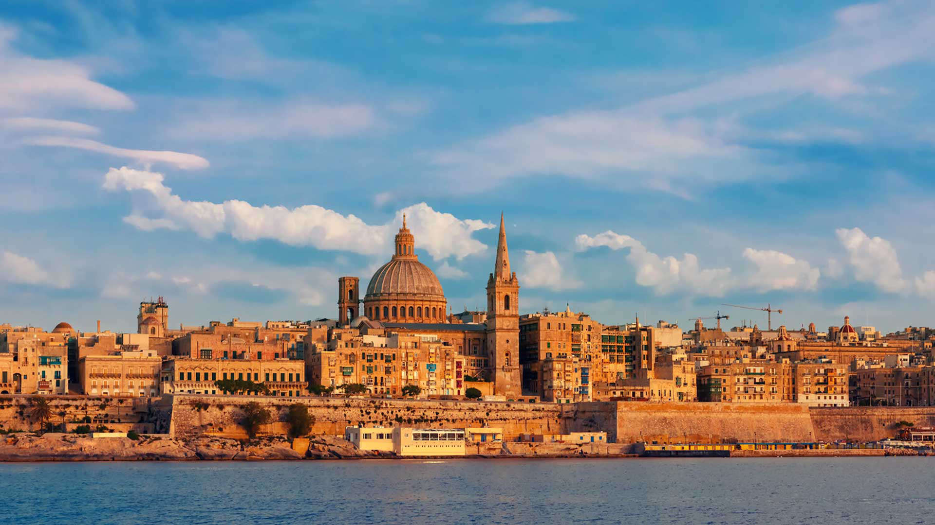 Skyline von Valletta auf Malta