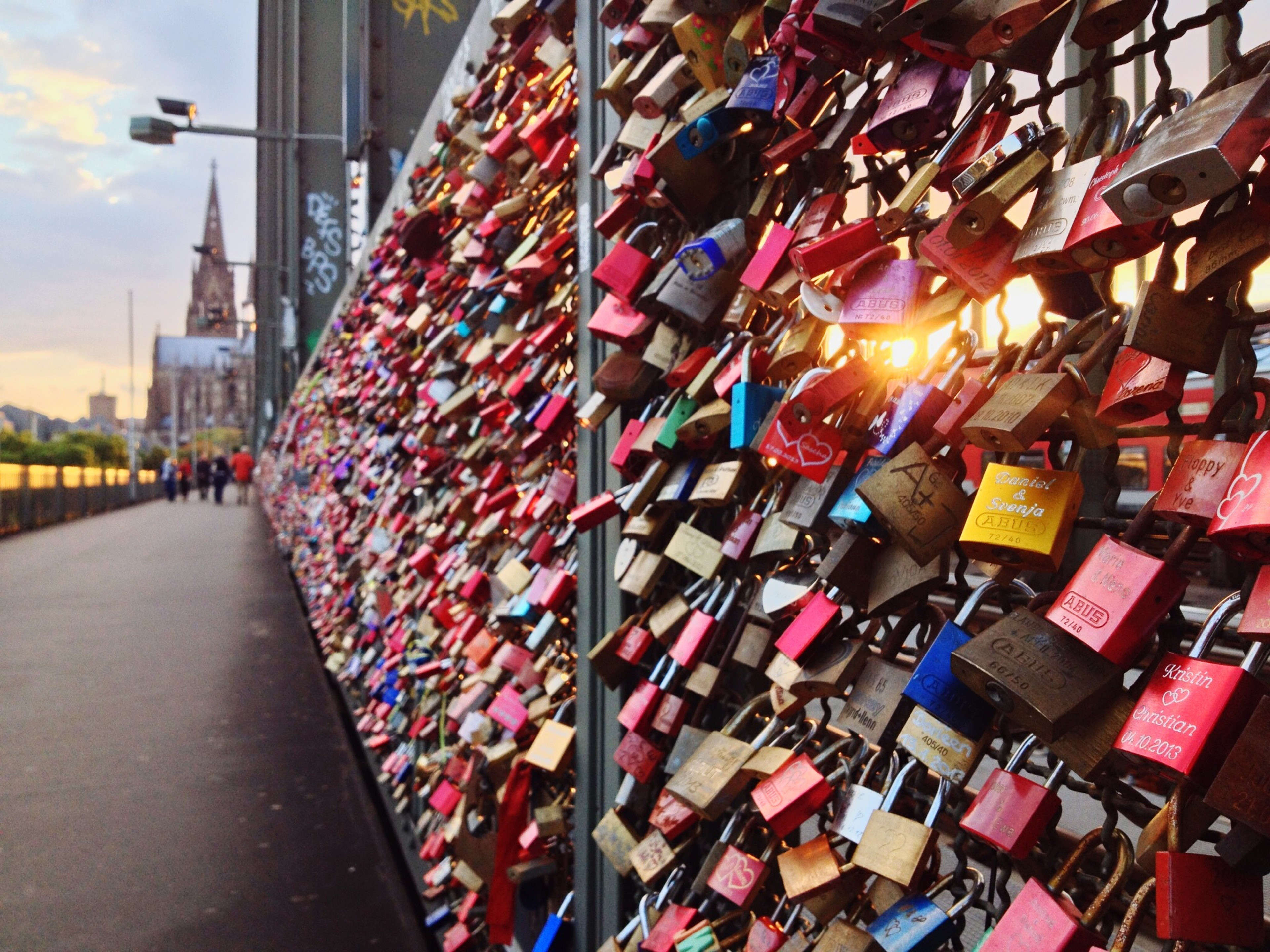 Padlocks on Hohenzollern Bridge