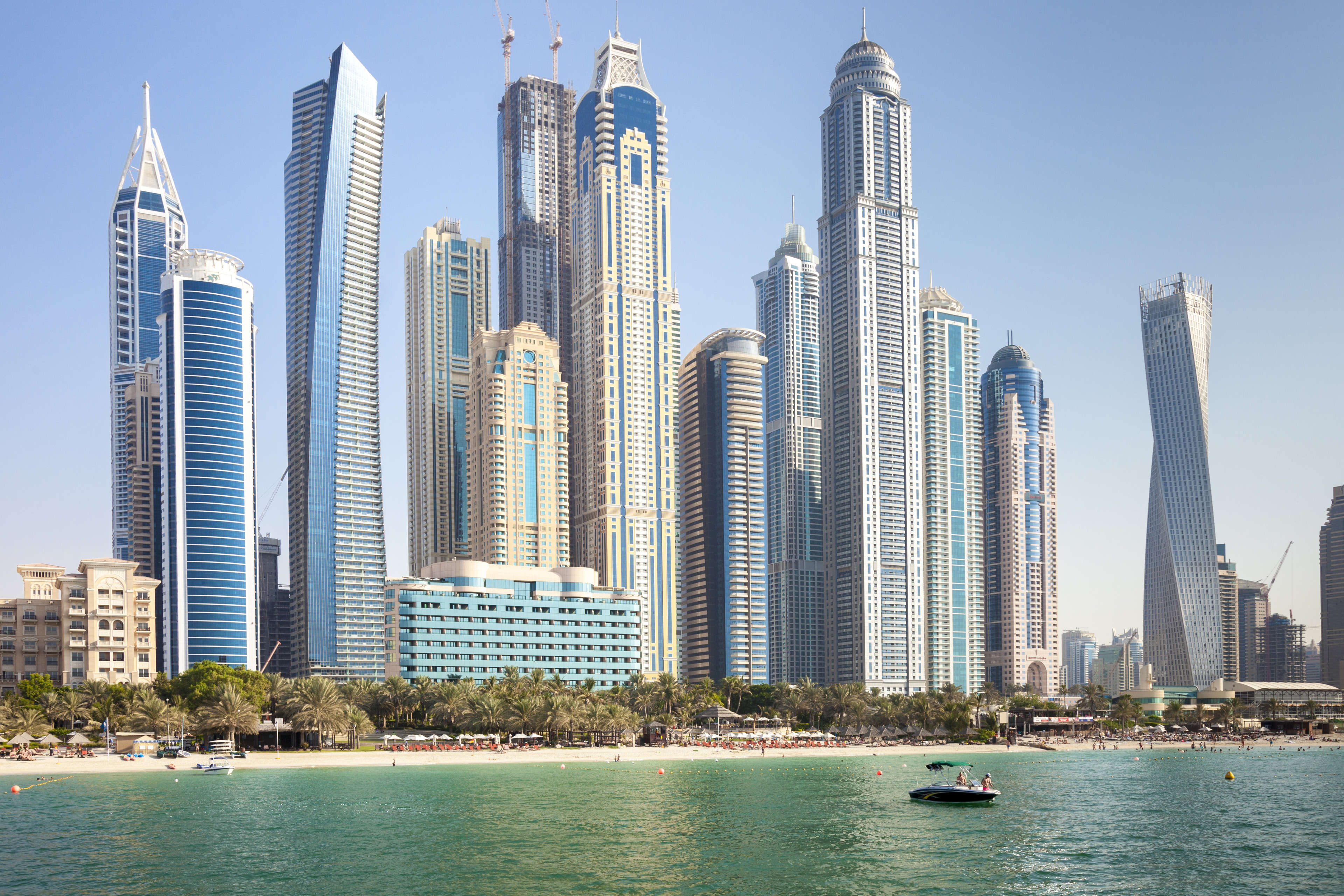 High rise buildings in the JBR