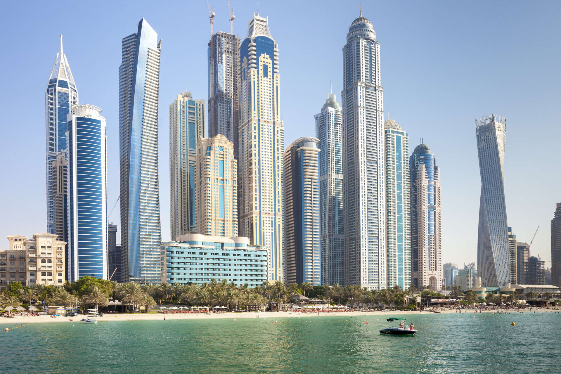 High rise buildings in the JBR