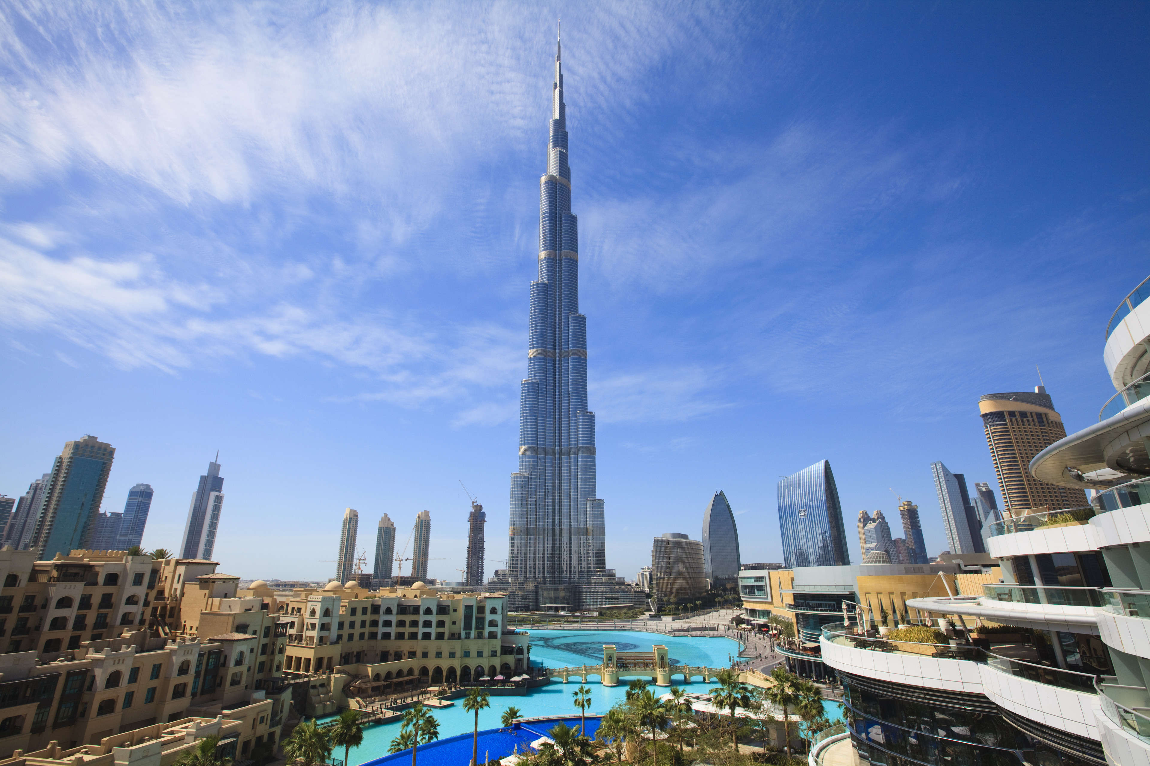 The Burj Khalifa is the world