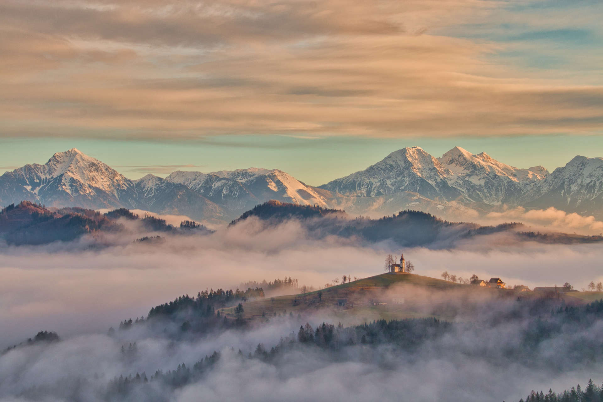 Mountainous Slovenian landscape