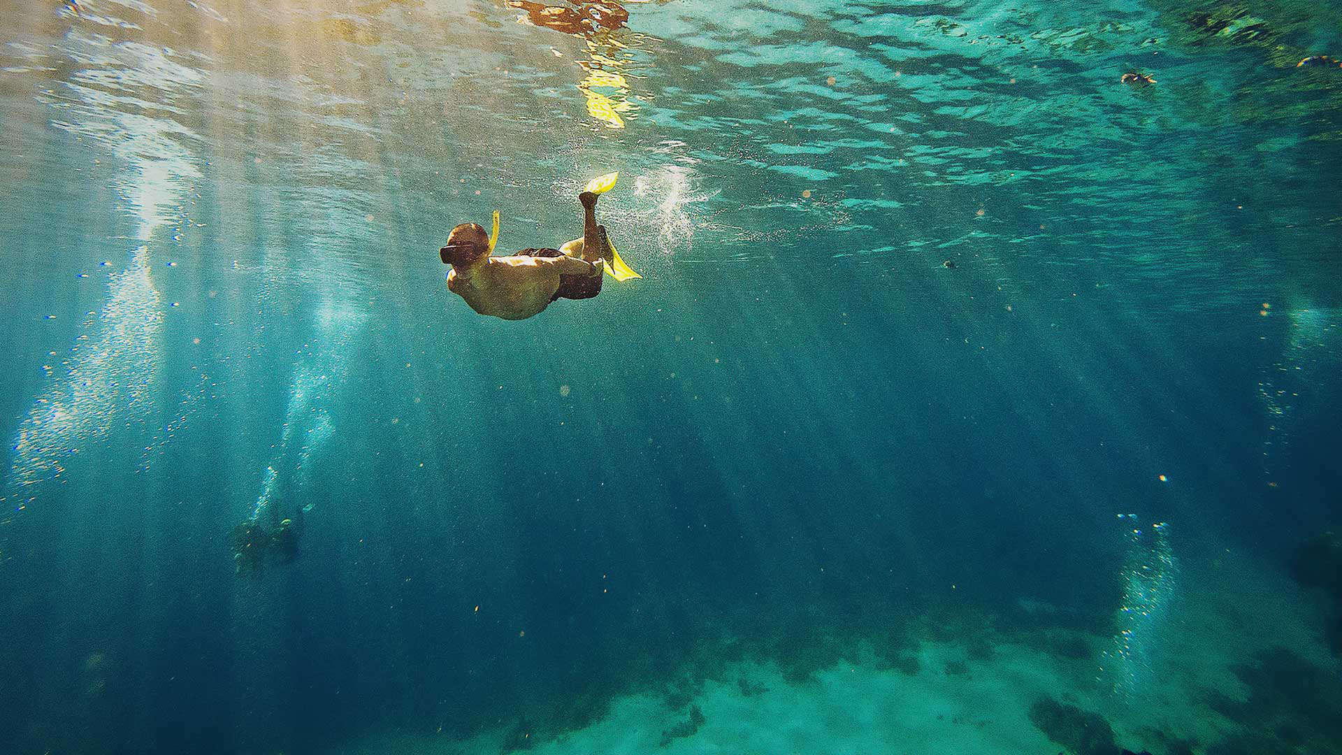 snorkelers at Sharm Ash Shaykh